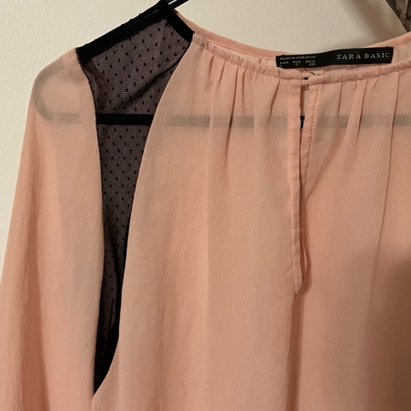 Zara Worn Once Sheer Blouse - Picture 4 of 6